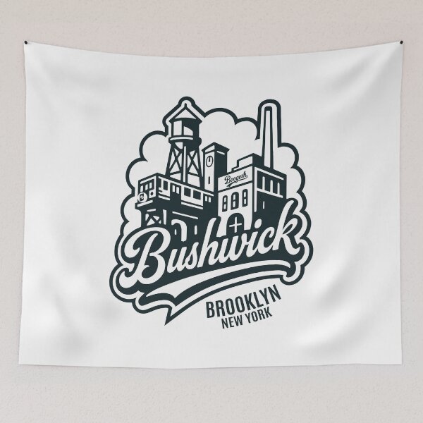 Item preview, Bushwick Brooklyn Skyline Lettering designed and sold by Boogosh.