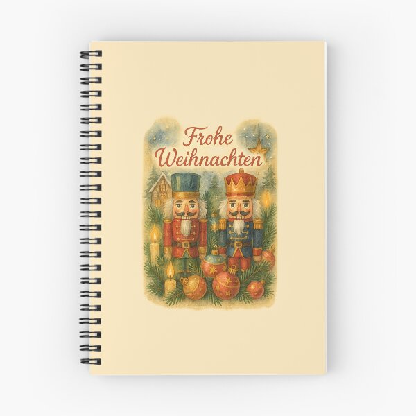 Item preview, Frohe Weihnachten – German Nutcracker Scene (Traditional Holiday Market Style) designed and sold by Novel Works Studio.