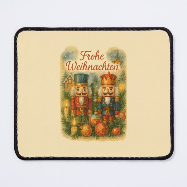 Item preview, Frohe Weihnachten – German Nutcracker Scene (Traditional Holiday Market Style) designed and sold by Novel Works Studio.