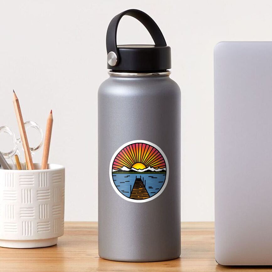 Sunset Dock Sticker