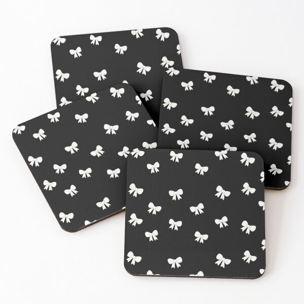 Item preview, Minimal White Bow Pattern – Cute Aesthetic Clip Art Design with Soft Dots designed and sold by MotifShop2025.