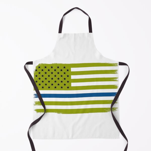 Item preview, Green Thin Blue Line Patriot Flag designed and sold by CoffeeNJesus.