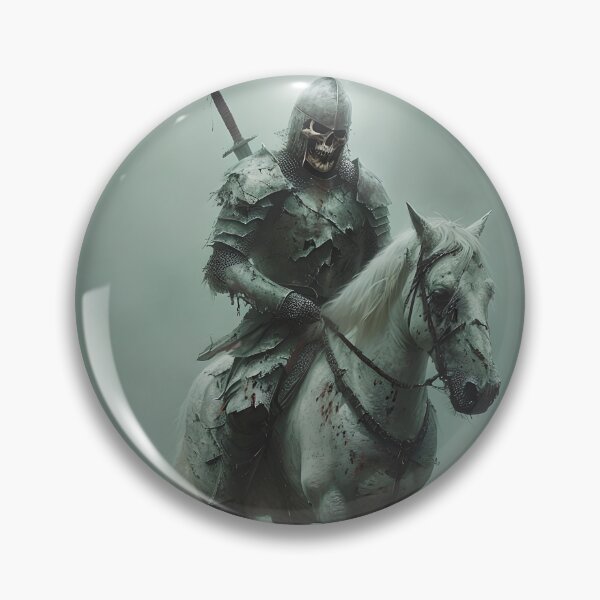Item preview, Zombie Knight on Horse - Undead Warrior designed and sold by NightTimeJ.