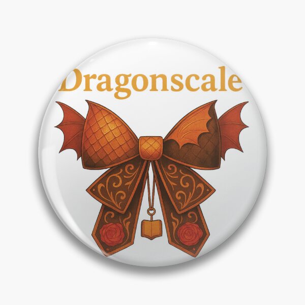 Item preview, Dragonscale Ribbon – Fantasy Bow with Wings and Roses designed and sold by Mindful56.