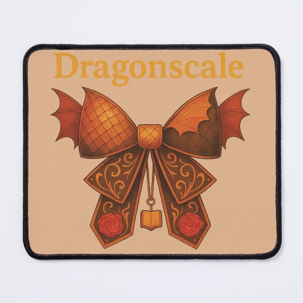 Item preview, Dragonscale Ribbon – Fantasy Bow with Wings and Roses designed and sold by Mindful56.