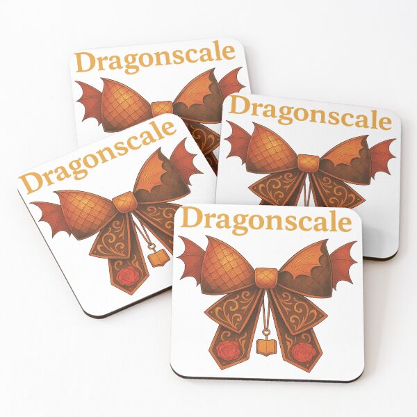 Item preview, Dragonscale Ribbon – Fantasy Bow with Wings and Roses designed and sold by Mindful56.