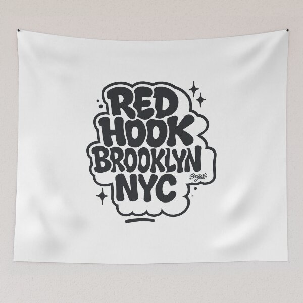 Item preview, Red Hook Graffiti Bubble Tags designed and sold by Boogosh.
