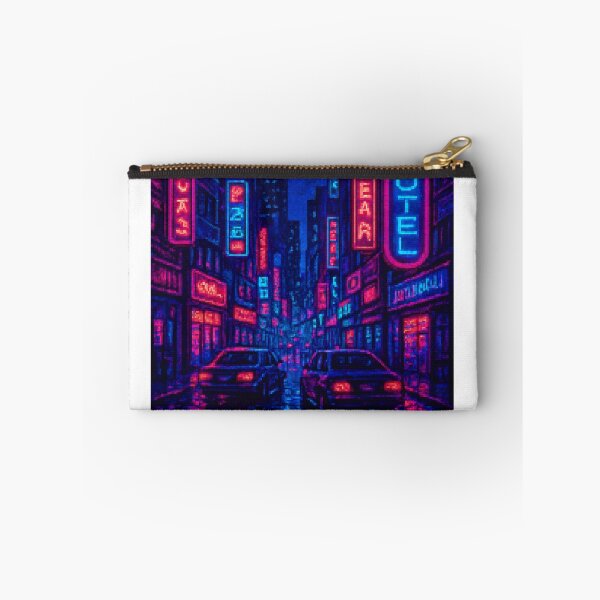Item preview, Neon Night Pixel City – 16-Bit Cyberpunk Vibes designed and sold by bashhonkdesign.