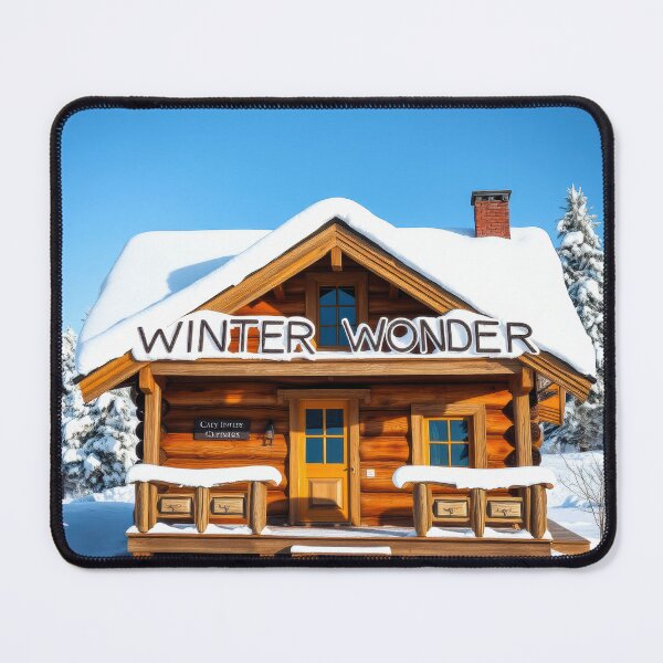 Item preview, Cozy Cabin Winter Escape designed and sold by CTM ArtStudio.