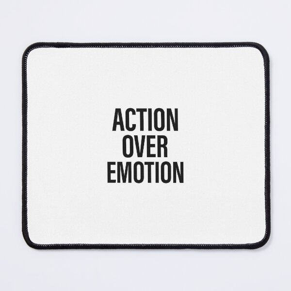 Item preview, Action Over Emotion Minimalist Motivational Quote Design designed and sold by KennyMade.