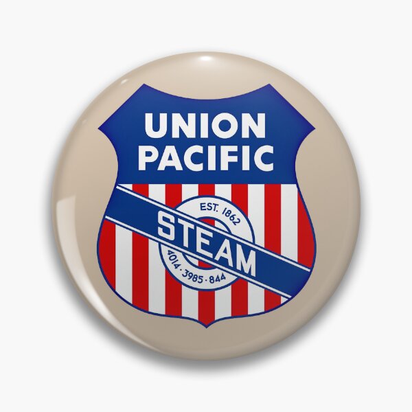 Item preview, Train logo, UP #4014, #3985 & #844 Steam Locomotives Tribute Shield, Shelly's Train Store, Vintage, Classic, Collectible Train Logos, Rail & Railroad Logos, stickers, t-shirts, posters designed and sold by MoreEZUSA-Here.