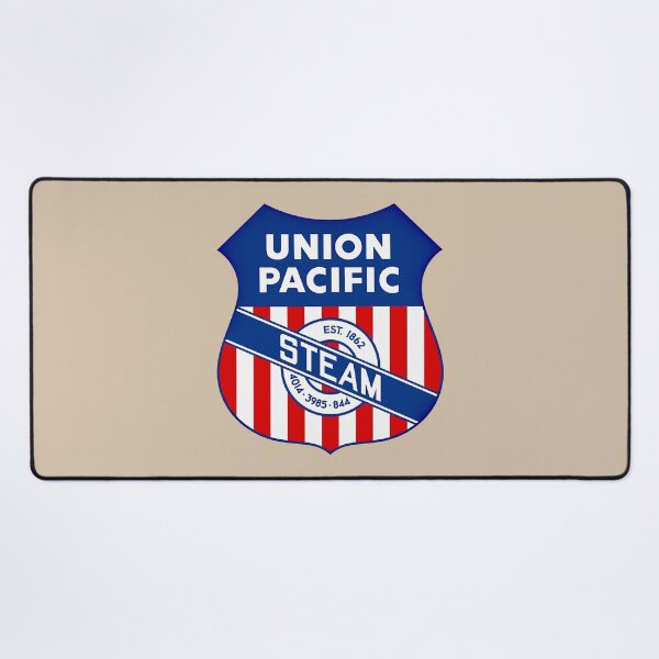 Item preview, Train logo, UP #4014, #3985 & #844 Steam Locomotives Tribute Shield, Shelly's Train Store, Vintage, Classic, Collectible Train Logos, Rail & Railroad Logos, stickers, t-shirts, posters designed and sold by MoreEZUSA-Here.