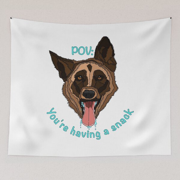 Item preview, POV meme German Shepherd designed and sold by nostakesart.