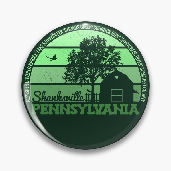 Item preview, Shanksville Pennsylvania Sunset Retro Vintage Local Pride Logo designed and sold by CRHPOD20.
