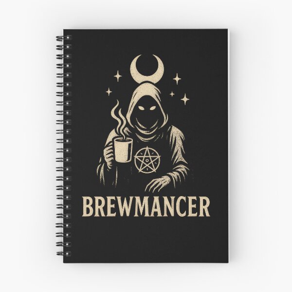 Item preview, Brewmancer Coffee Wizard Occult Fantasy Vintage Goth Halloween designed and sold by davidjulie.