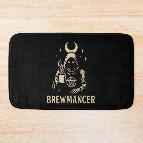 Item preview, Brewmancer Coffee Wizard Occult Fantasy Vintage Goth Halloween designed and sold by davidjulie.
