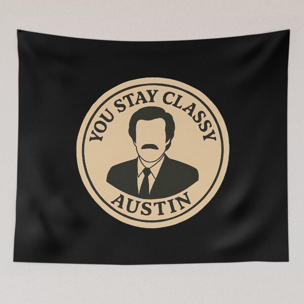 Item preview, Anchorman Inspired Retro USA Print: Austin designed and sold by PinUpPizzazz.