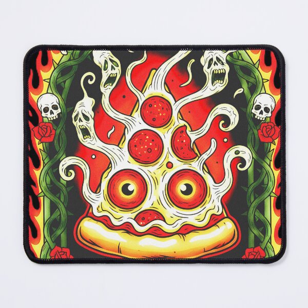 Item preview, Midnight Snack Retro Horror Pizza designed and sold by CoffinsArt.