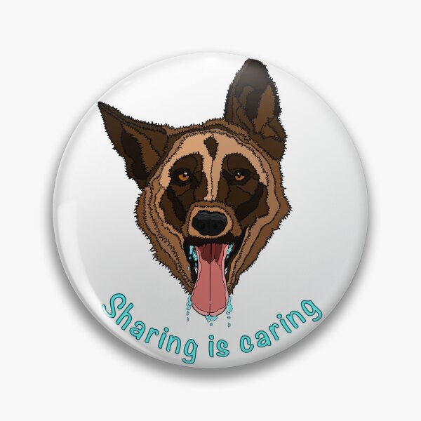 Artikelvorschau, Lustiger Deutscher Schäferhund - Sharing is Caring entworfen und verkauft von nostakesart.