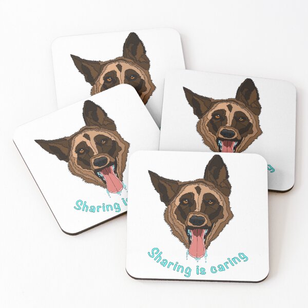 Item preview, Funny German Shepherd - Sharing is Caring designed and sold by nostakesart.