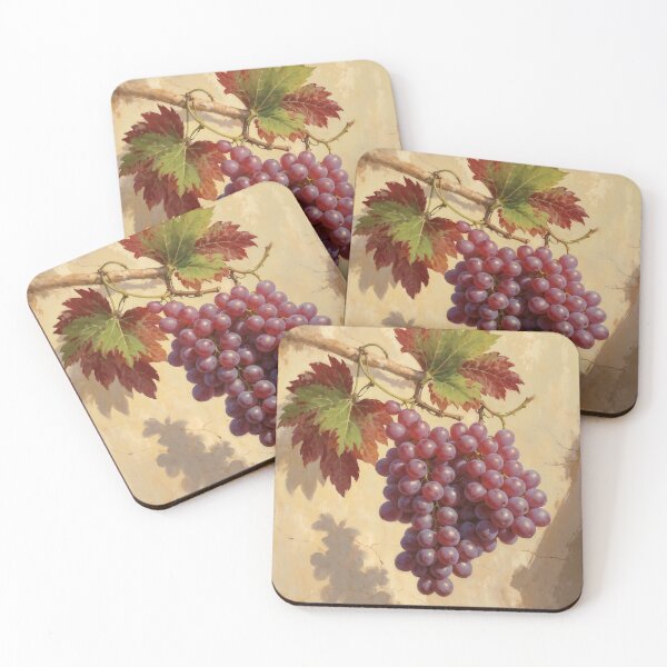 Item preview, Red Grapes on the Vine – Classic Still Life Painting Style designed and sold by ccitypictures.