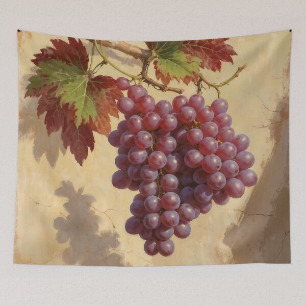 Item preview, Red Grapes on the Vine – Classic Still Life Painting Style designed and sold by ccitypictures.