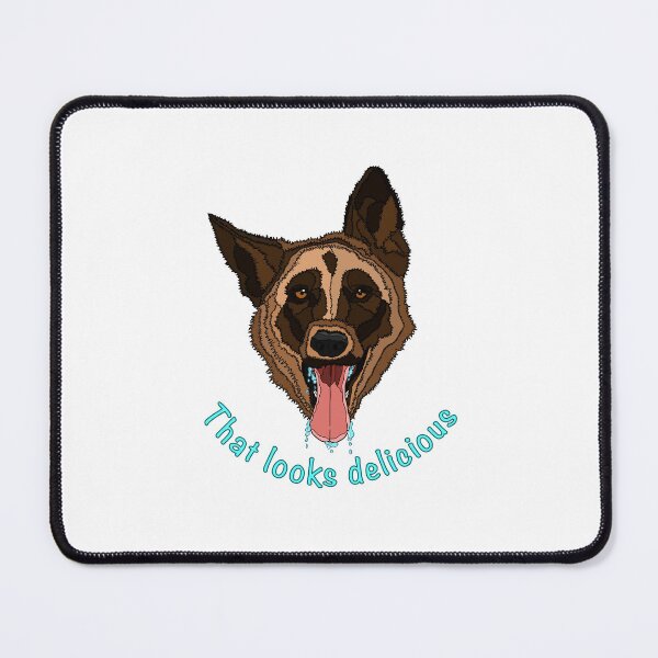 Item preview, Funny slobbering German Shepherd designed and sold by nostakesart.