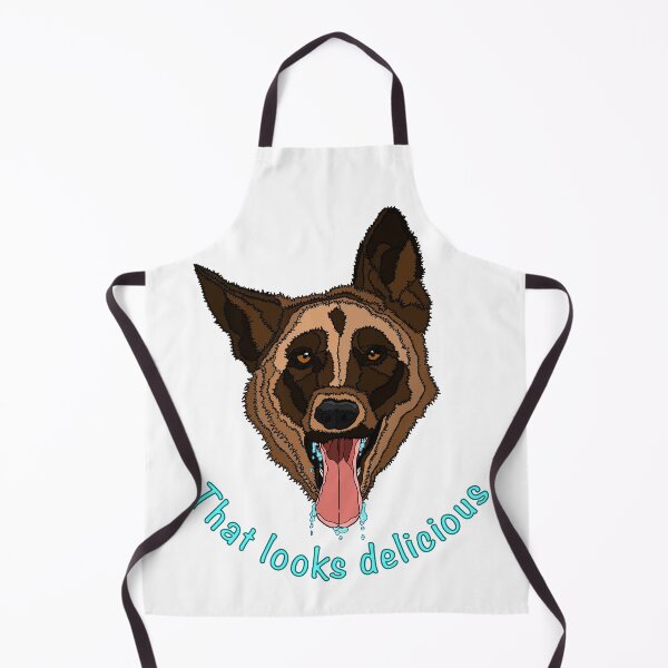 Item preview, Funny slobbering German Shepherd designed and sold by nostakesart.