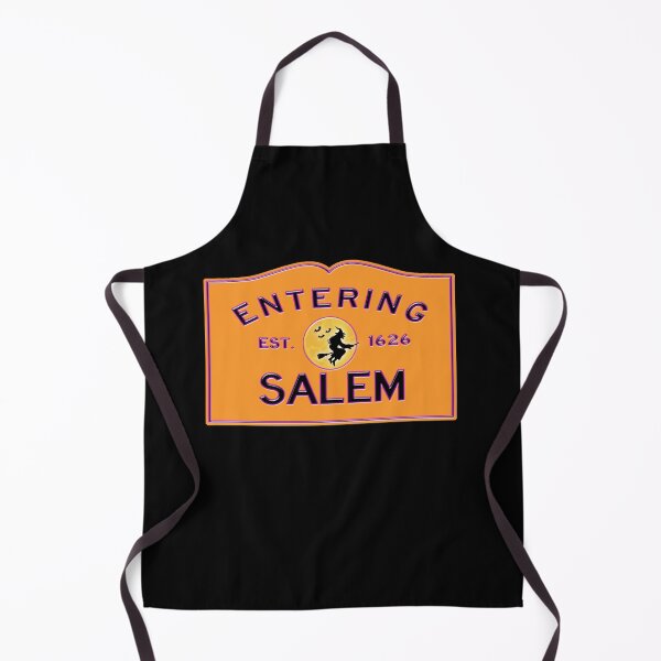 Item preview, Entering Salem Road Sign - Salem, Massachusetts - Witch In The Moon - Halloween Edition - Orange and Purple designed and sold by SouthShorePics.