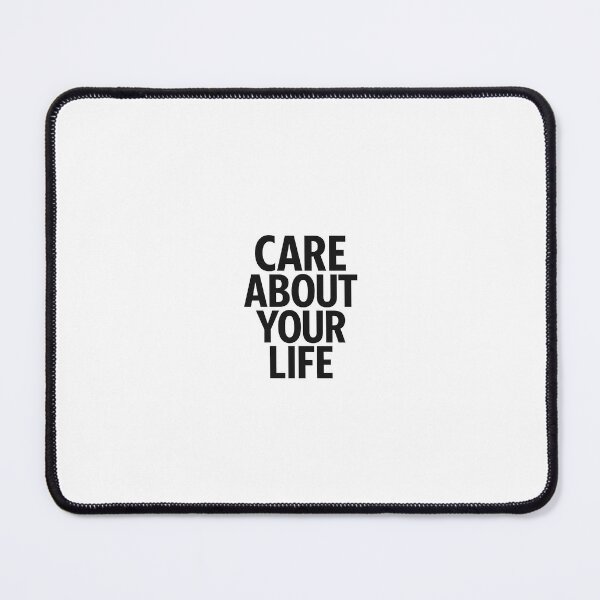 Item preview, Care About Your Life Minimalist Motivational Quote designed and sold by KennyMade.