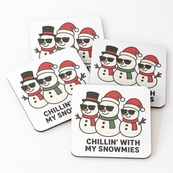Item preview, Chillin’ With My Snowmies – Funny Christmas designed and sold by bruceygoosey84.