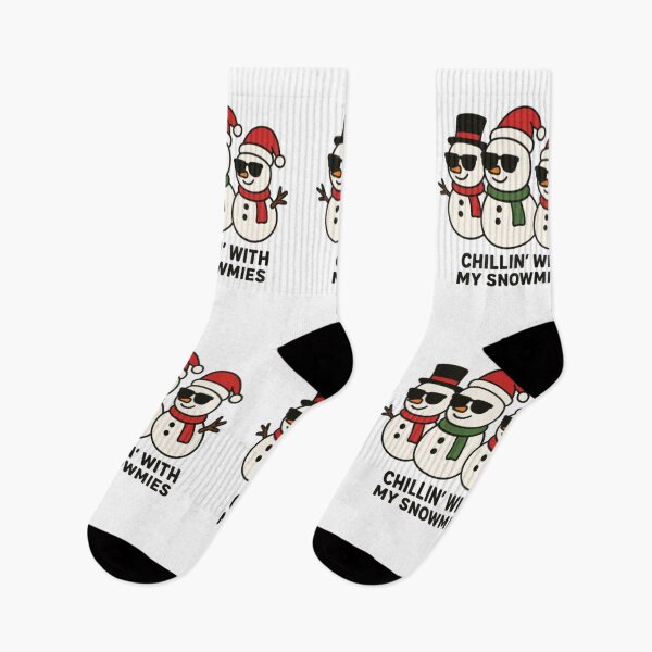 Item preview, Chillin’ With My Snowmies – Funny Christmas designed and sold by bruceygoosey84.