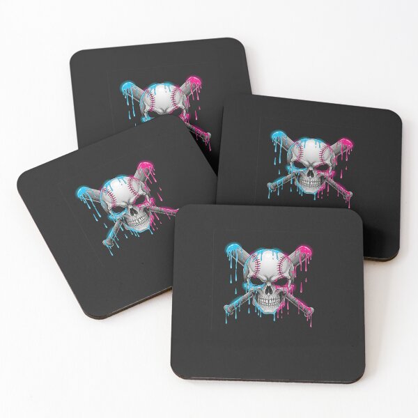 Item preview, Dripping Baseball Skull Crossbats designed and sold by diyoor.