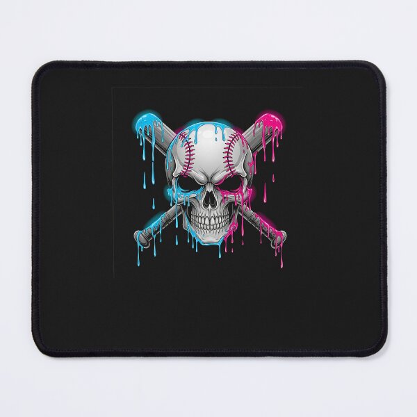 Item preview, Dripping Baseball Skull Crossbats designed and sold by diyoor.