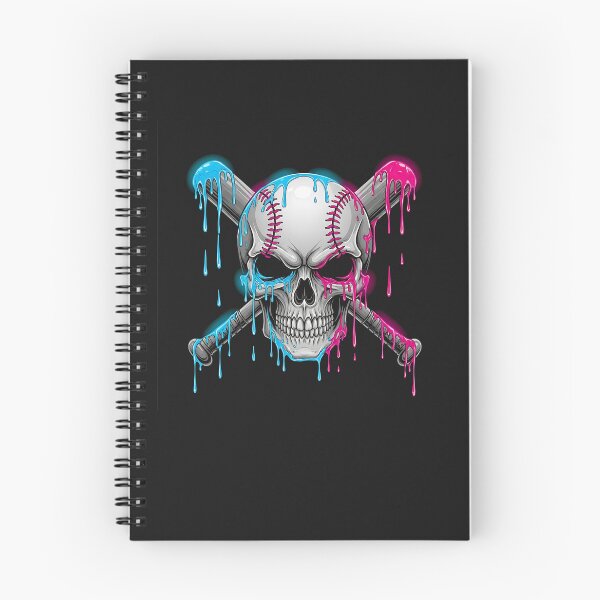Item preview, Dripping Baseball Skull Crossbats designed and sold by diyoor.