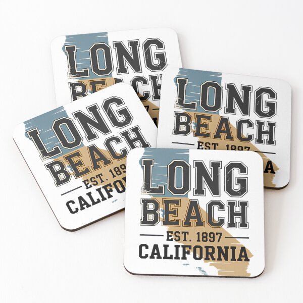 Item preview, Long Beach California Vintage Retro Coastal Typography 2025 designed and sold by someraargelia.