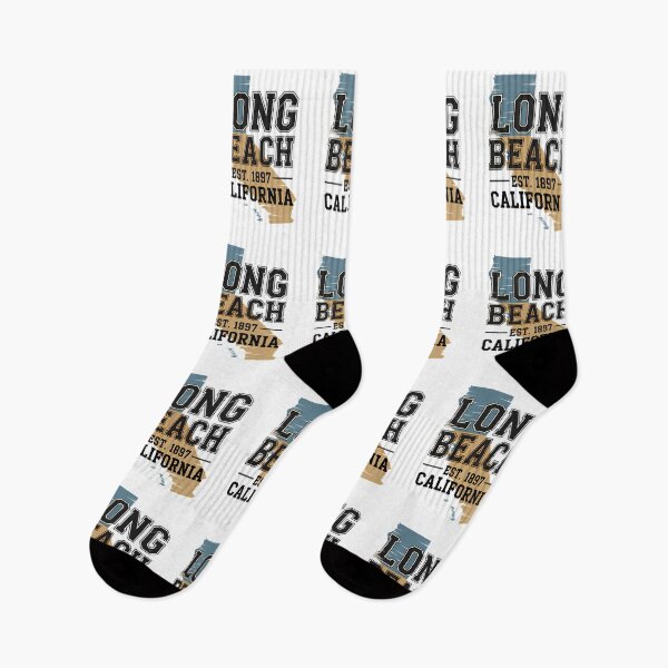 Item preview, Long Beach California Vintage Retro Coastal Typography 2025 designed and sold by someraargelia.