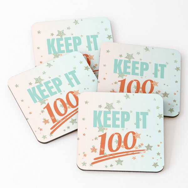 Item preview, Keep It 100 Orange and Mint designed and sold by LisaMichelleArt.