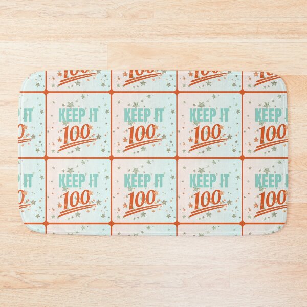 Item preview, Keep It 100 Orange and Mint designed and sold by LisaMichelleArt.