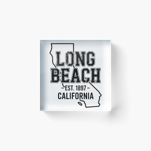 Item preview, Long Beach California Vintage Retro Coastal Typography 2025 designed and sold by someraargelia.
