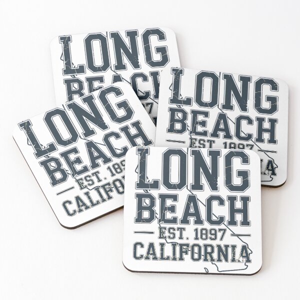 Item preview, Long Beach California Vintage Retro Coastal Typography 2025 designed and sold by someraargelia.