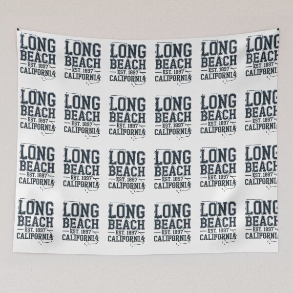 Item preview, Long Beach California Vintage Retro Coastal Typography 2025 designed and sold by someraargelia.