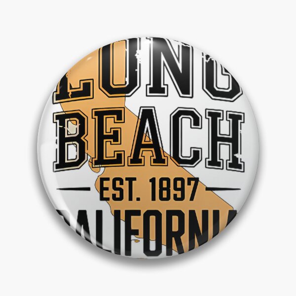 Item preview, Long Beach California Vintage Retro Coastal Typography 2025 designed and sold by someraargelia.