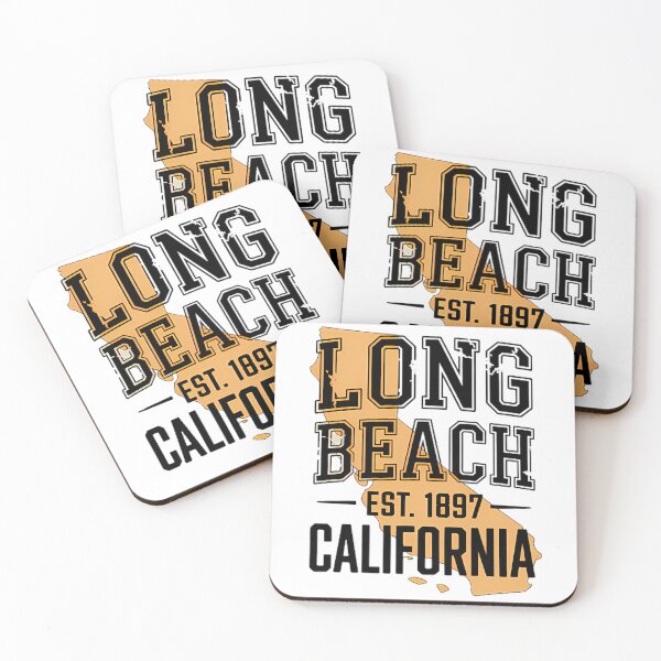 Item preview, Long Beach California Vintage Retro Coastal Typography 2025 designed and sold by someraargelia.