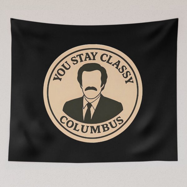 Item preview, Anchorman Inspired Retro USA Print: Columbus designed and sold by PinUpPizzazz.