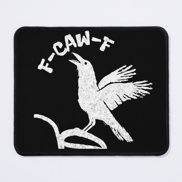 Item preview, Grunge Stamp Crow Pun F-Caw-F Fuck Off Pun designed and sold by TackyTime.