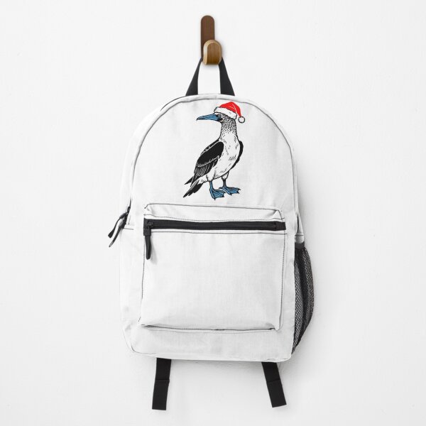 Item preview, Blue-footed Booby with Christmas Hat Silhouette designed and sold by JollyCritters.