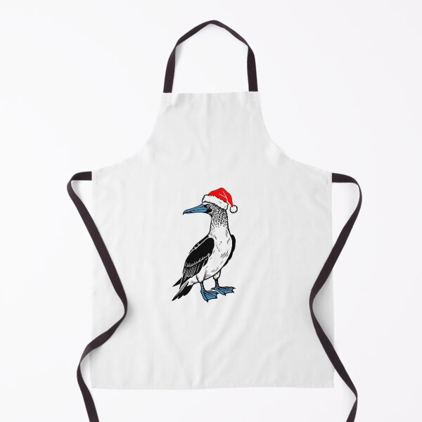 Item preview, Blue-footed Booby with Christmas Hat Silhouette designed and sold by JollyCritters.