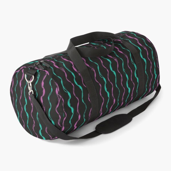 Item preview, Webbed Threads Print - Neon Teal, Purple and Black designed and sold by Daniel Bevis Design.
