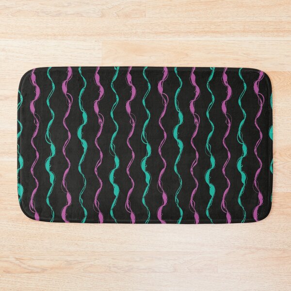 Item preview, Webbed Threads Print - Neon Teal, Purple and Black designed and sold by Daniel Bevis Design.